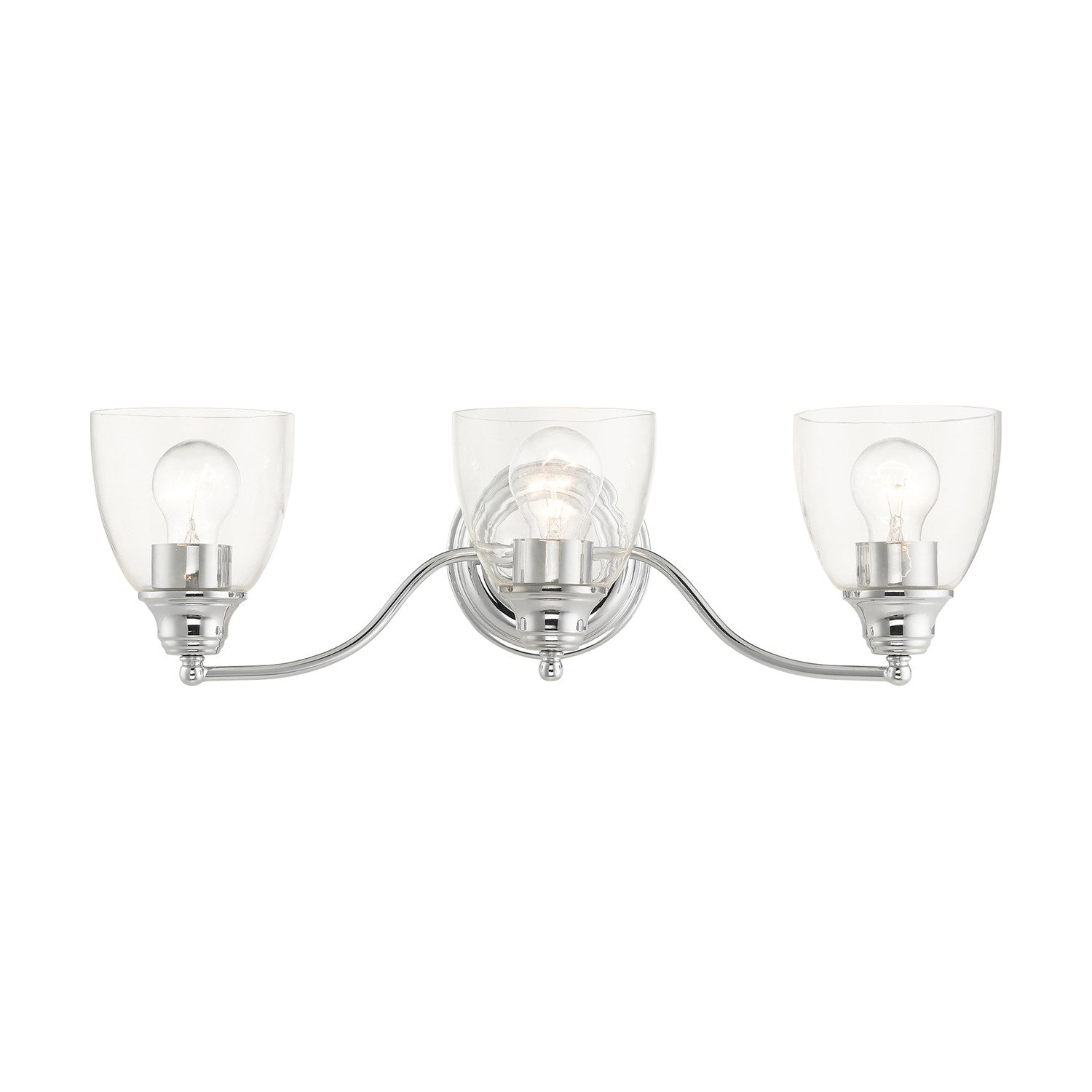 3 Light Polished Chrome Vanity Sconce by Livex Lighting