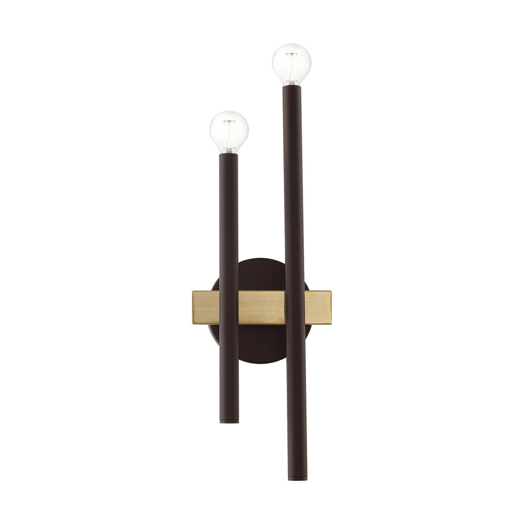 2 Light Bronze Wall Sconce