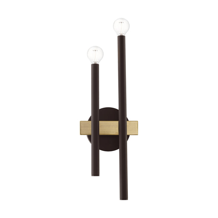 2 Light Bronze Wall Sconce