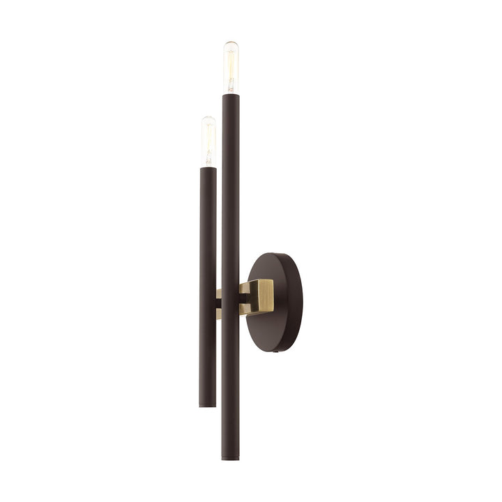 2 Light Bronze Wall Sconce