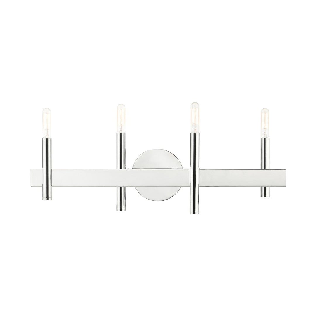 4 Light Polished Chrome Bath Vanity by Livex Lighting