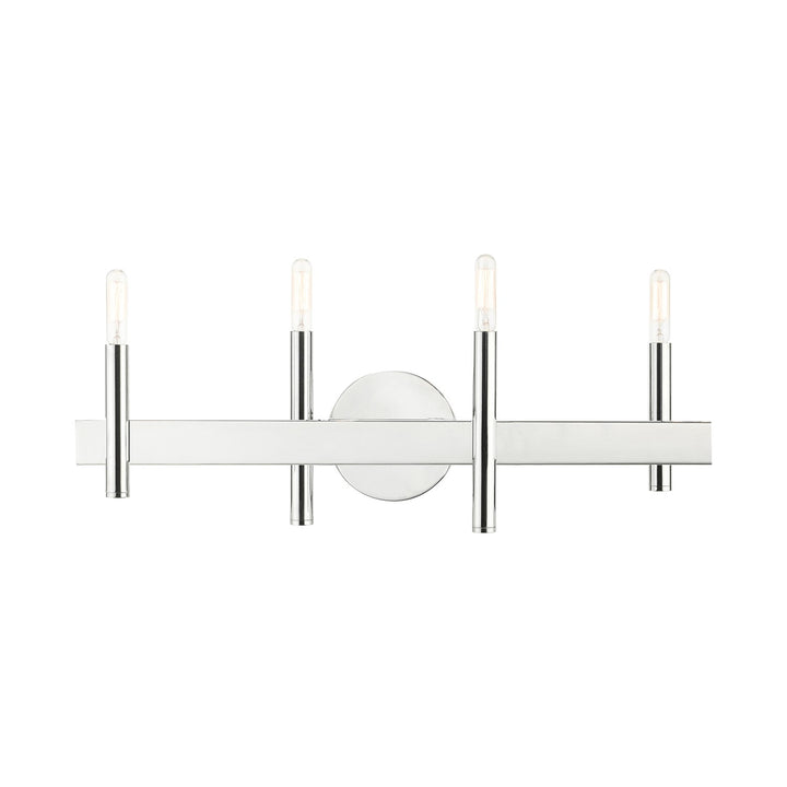 4 Light Polished Chrome Bath Vanity by Livex Lighting