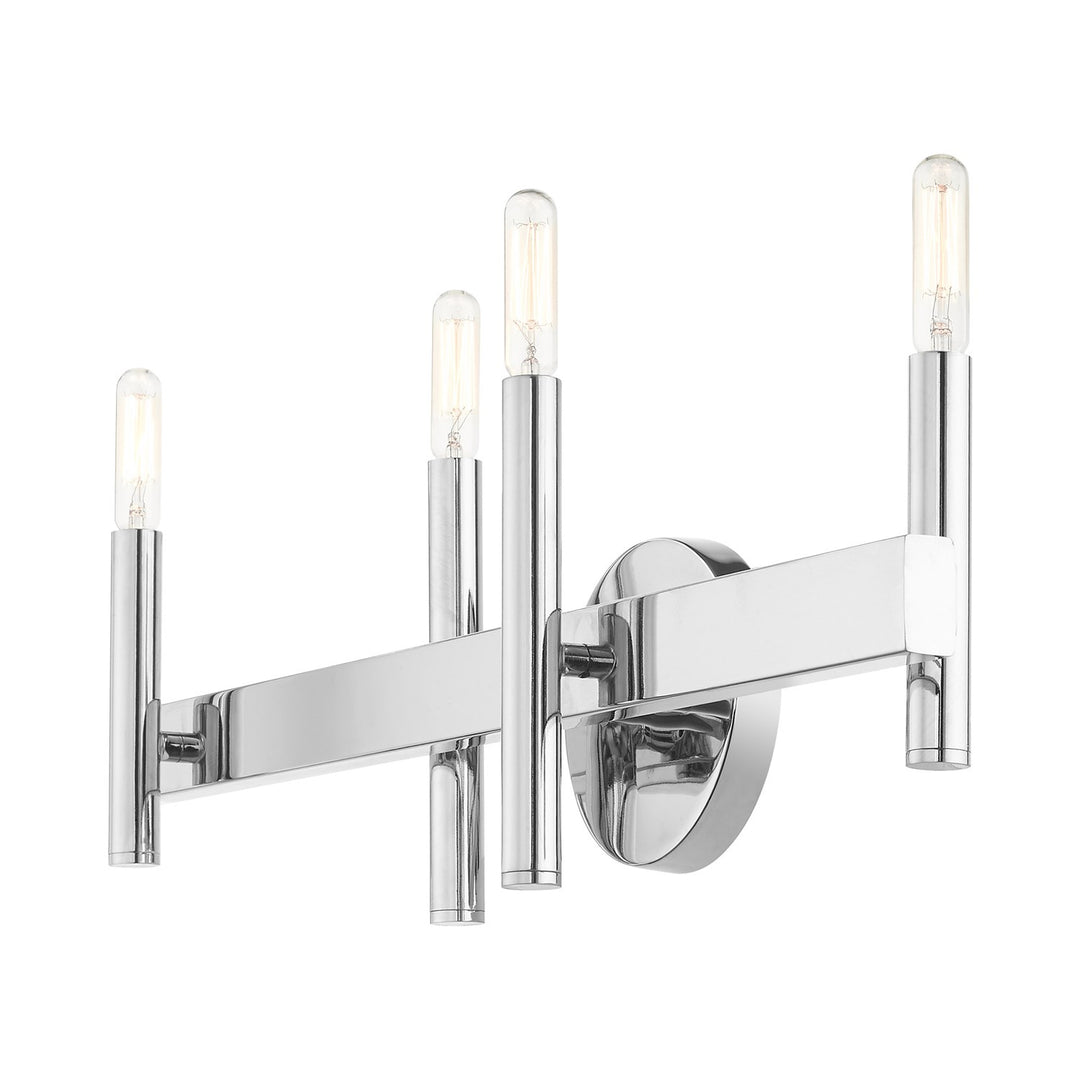 4 Light Polished Chrome Bath Vanity