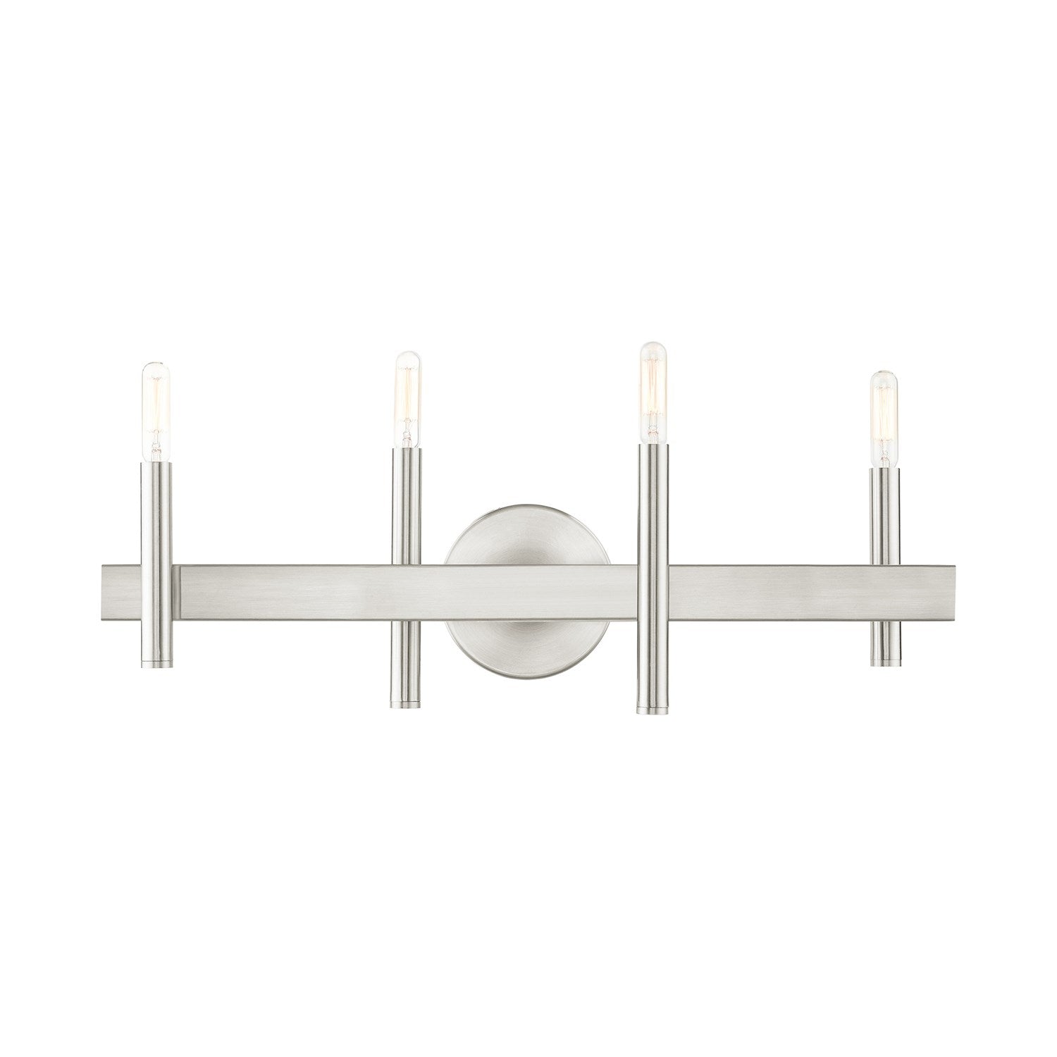 4 Light Brushed Nickel Bath Vanity by Livex Lighting