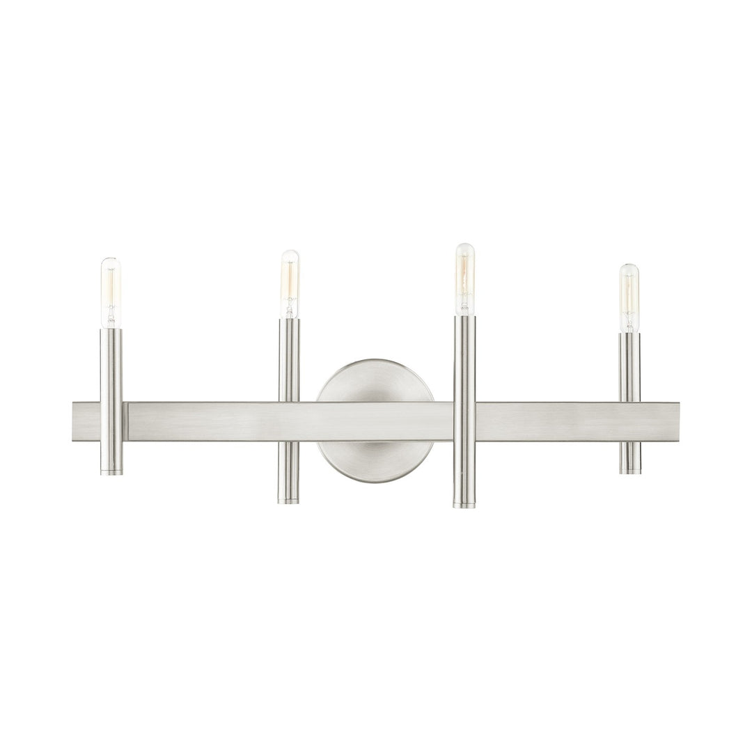 4 Light Brushed Nickel Bath Vanity