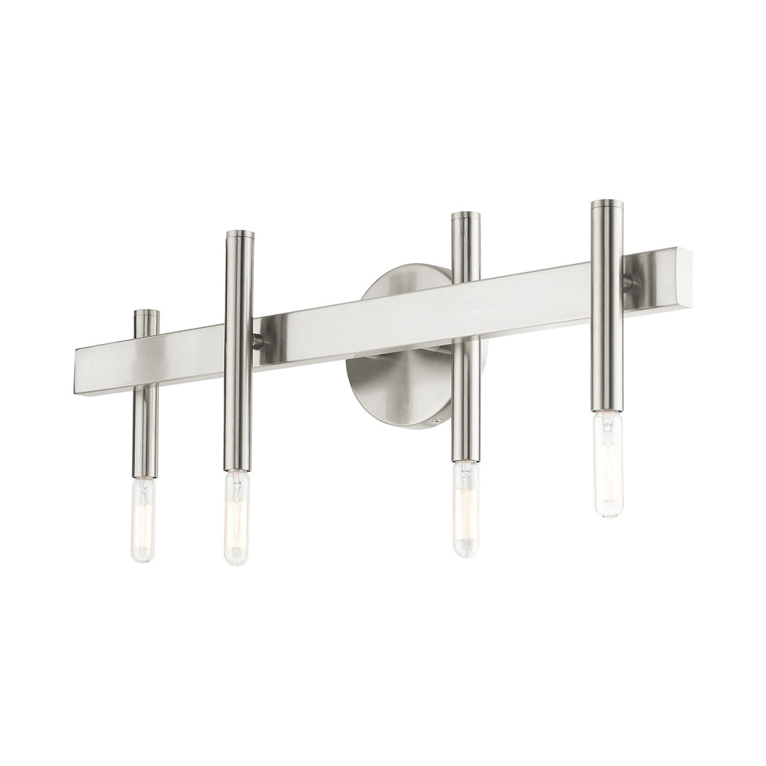 4 Light Brushed Nickel Bath Vanity
