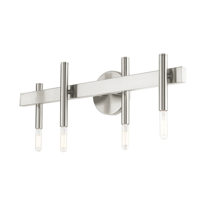 4 Light Brushed Nickel Bath Vanity