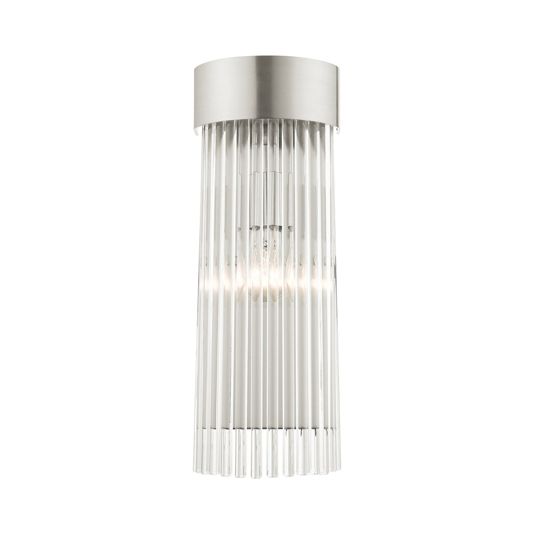 1 Light Brushed Nickel Wall Sconce by Livex Lighting