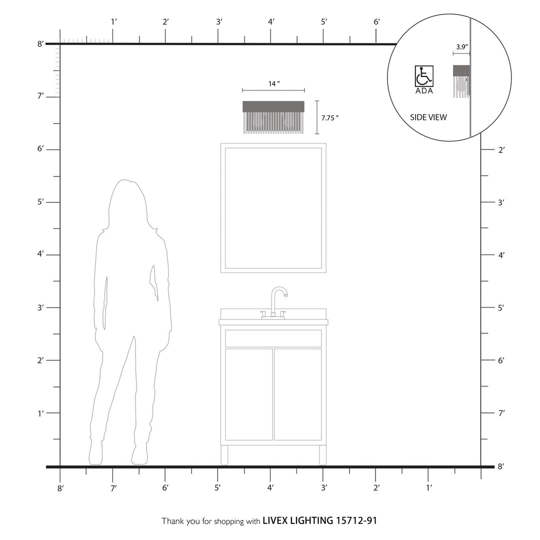 2 Light Brushed Nickel Bath Vanity