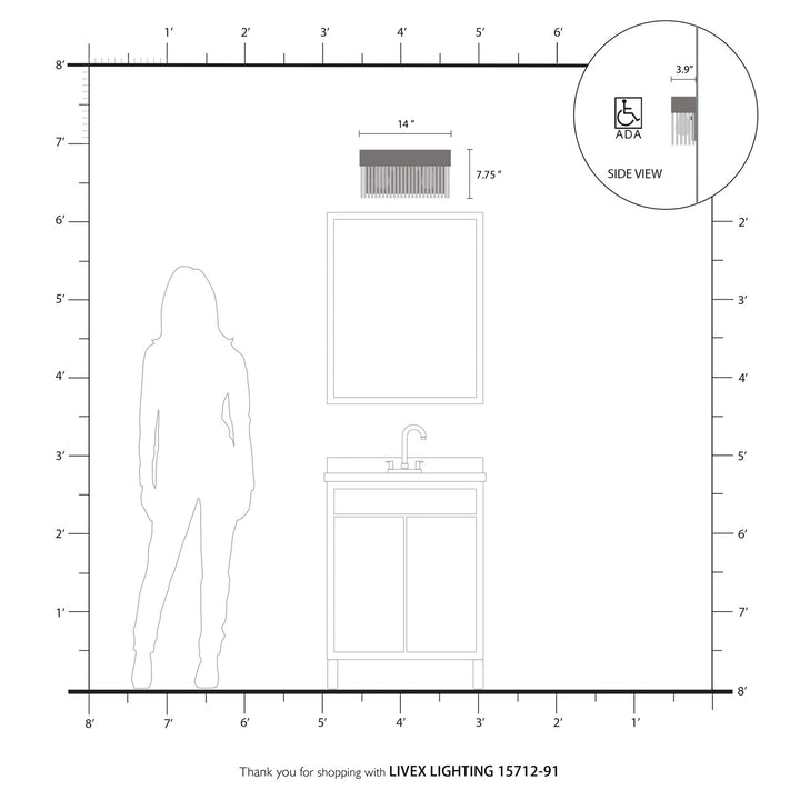 2 Light Brushed Nickel Bath Vanity