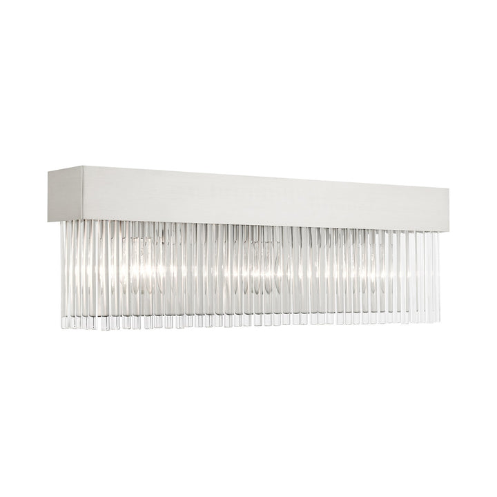 3 Light Brushed Nickel Bath Vanity by Livex Lighting
