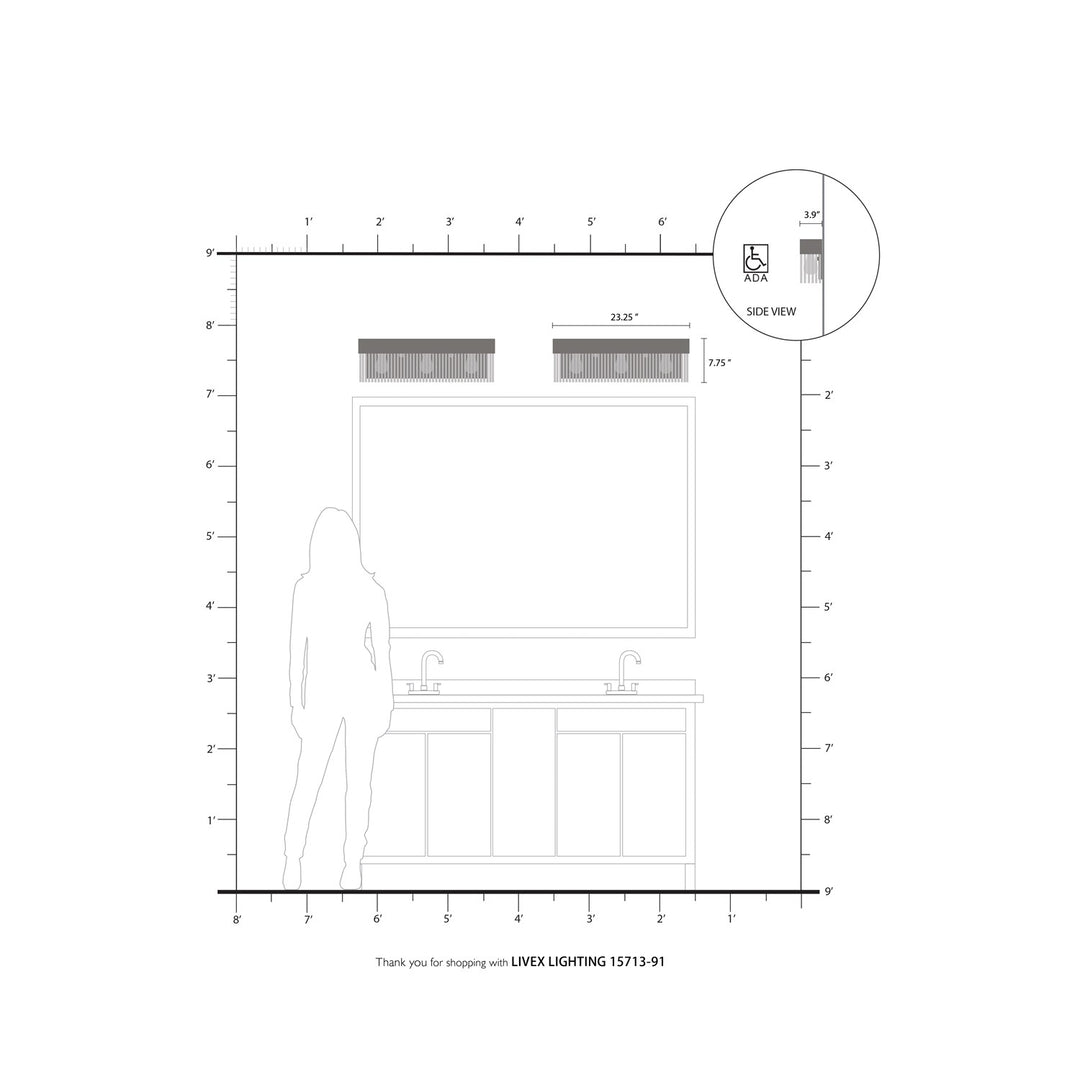3 Light Brushed Nickel Bath Vanity