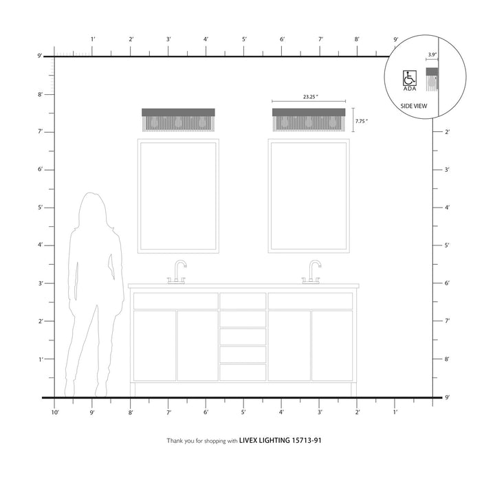 3 Light Brushed Nickel Bath Vanity