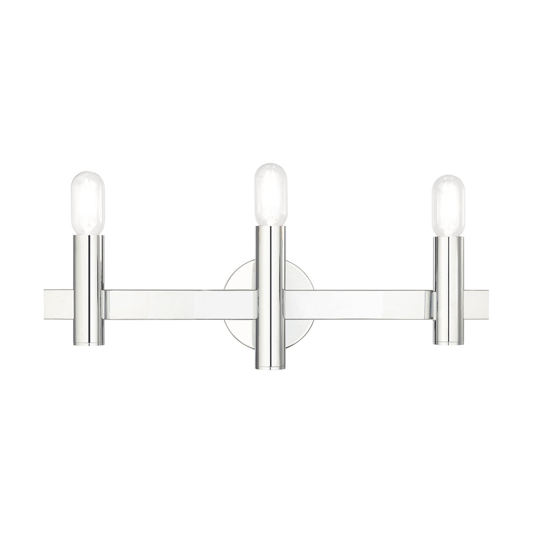 3 Light Polished Chrome Bath Vanity by Livex Lighting