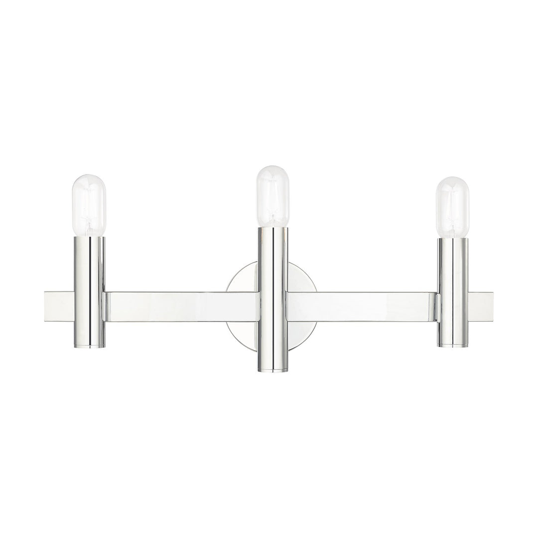 3 Light Polished Chrome Bath Vanity