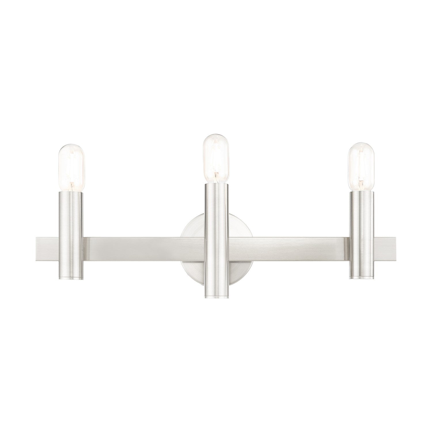 3 Light Brushed Nickel Bath Vanity by Livex Lighting