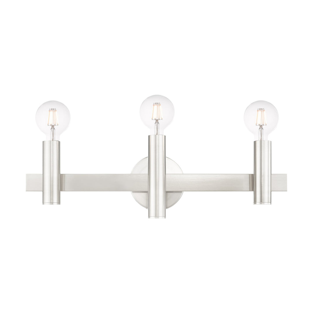 3 Light Brushed Nickel Bath Vanity