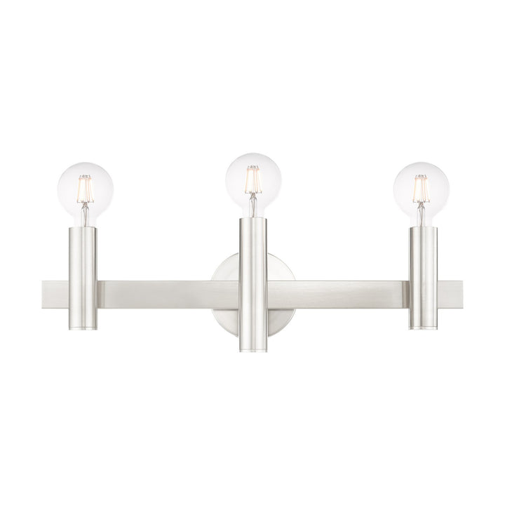 3 Light Brushed Nickel Bath Vanity