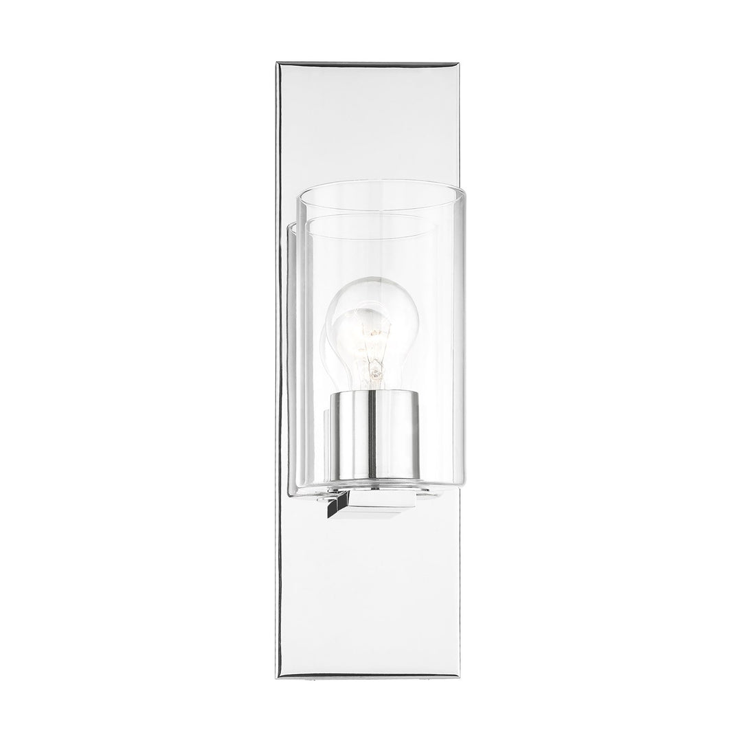1 Light Polished Chrome Wall Sconce