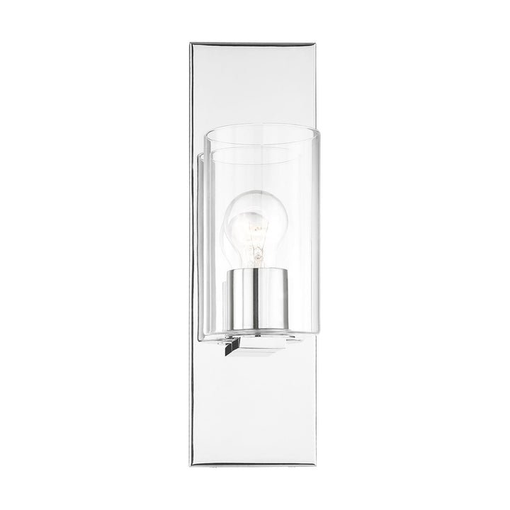1 Light Polished Chrome Wall Sconce