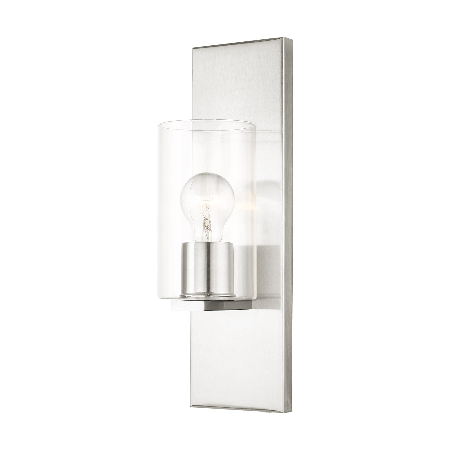 1 Light Brushed Nickel Wall Sconce by Livex Lighting