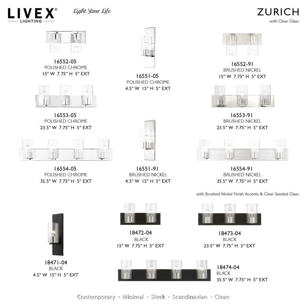1 Light Brushed Nickel Wall Sconce
