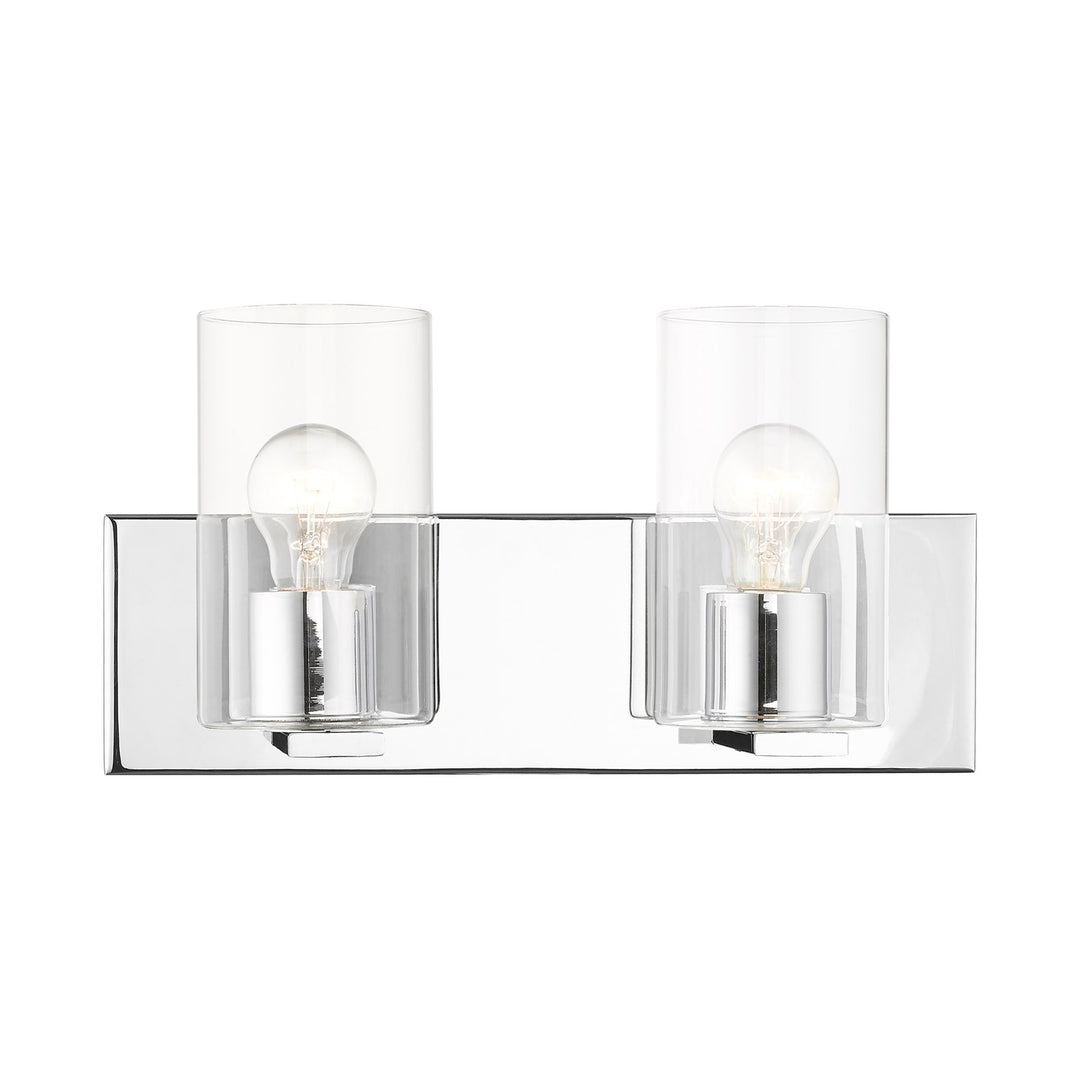 2 Light Polished Chrome Bath Vanity by Livex Lighting