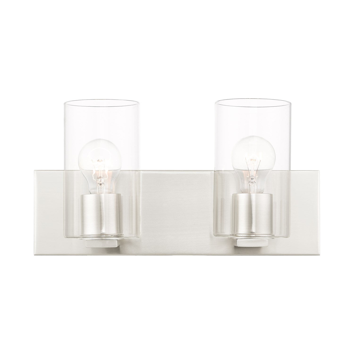 2 Light Brushed Nickel Bath Vanity by Livex Lighting