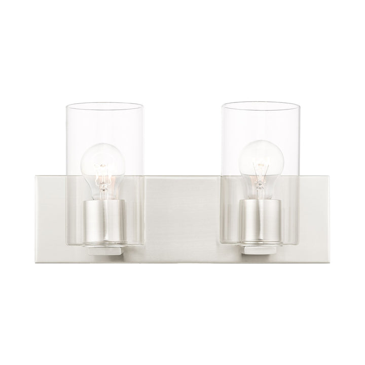 2 Light Brushed Nickel Bath Vanity by Livex Lighting