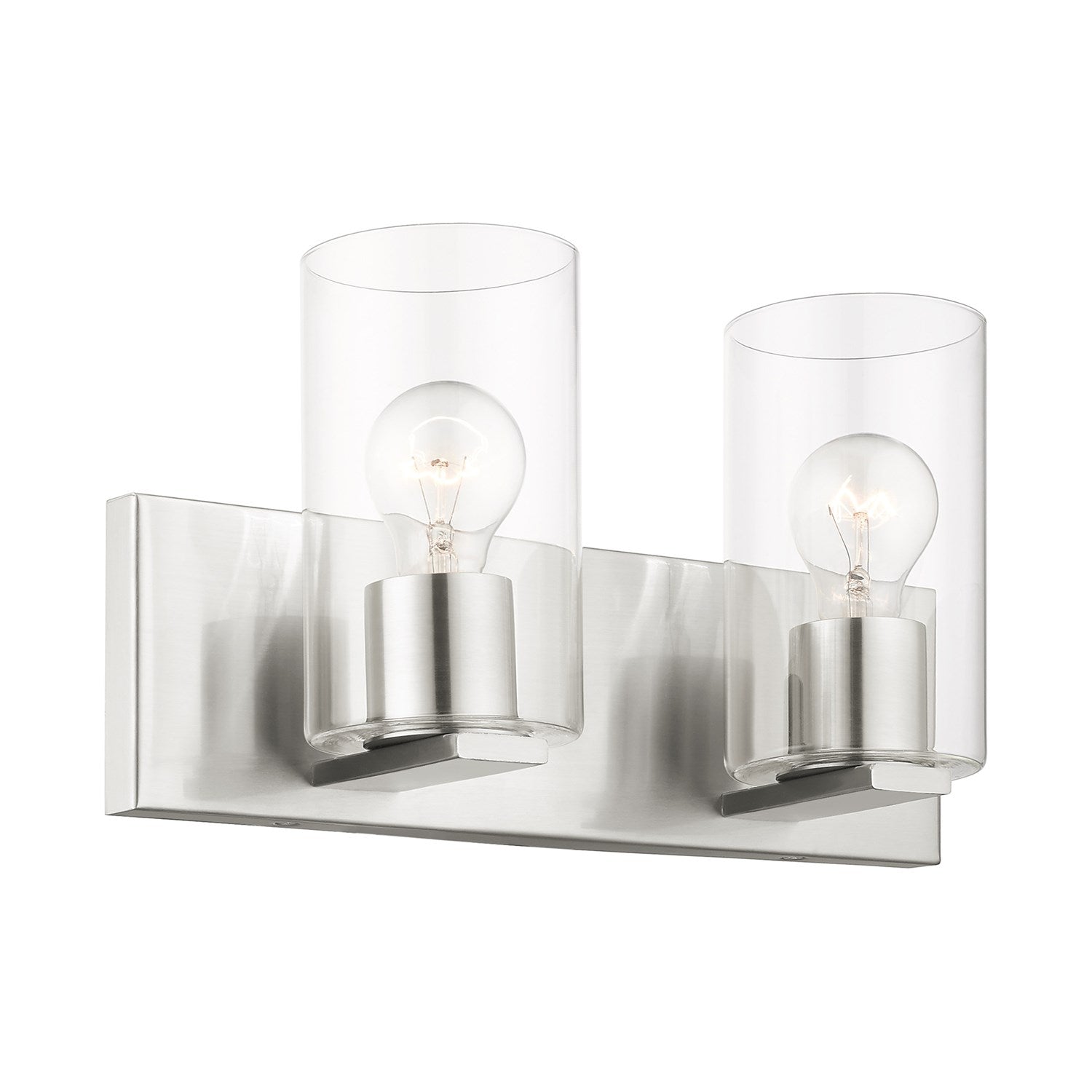 2 Light Brushed Nickel Bath Vanity