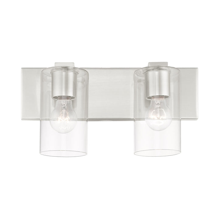 2 Light Brushed Nickel Bath Vanity