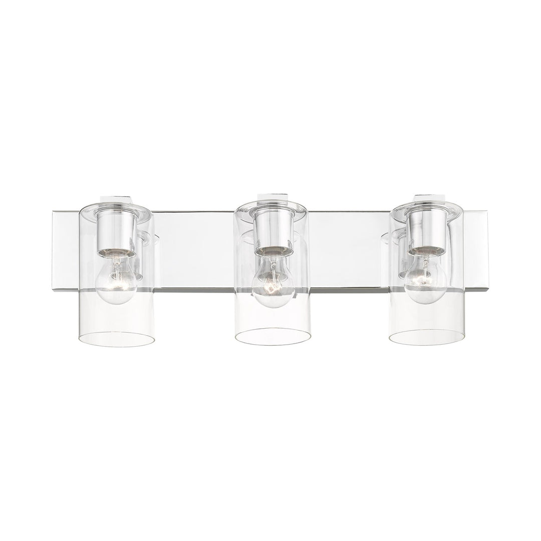 3 Light Polished Chrome Bath Vanity