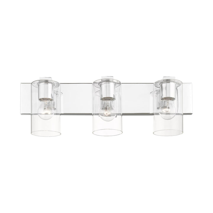 3 Light Polished Chrome Bath Vanity
