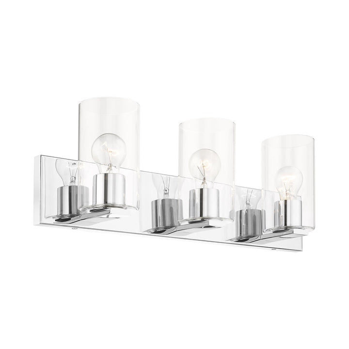 3 Light Polished Chrome Bath Vanity