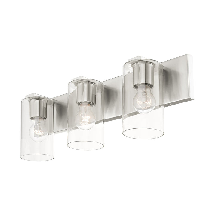 3 Light Brushed Nickel Bath Vanity