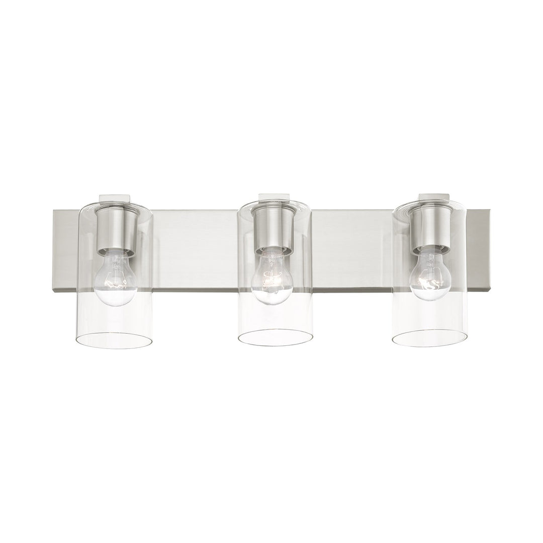 3 Light Brushed Nickel Bath Vanity