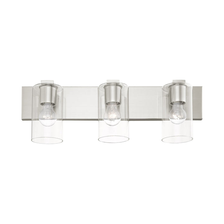 3 Light Brushed Nickel Bath Vanity