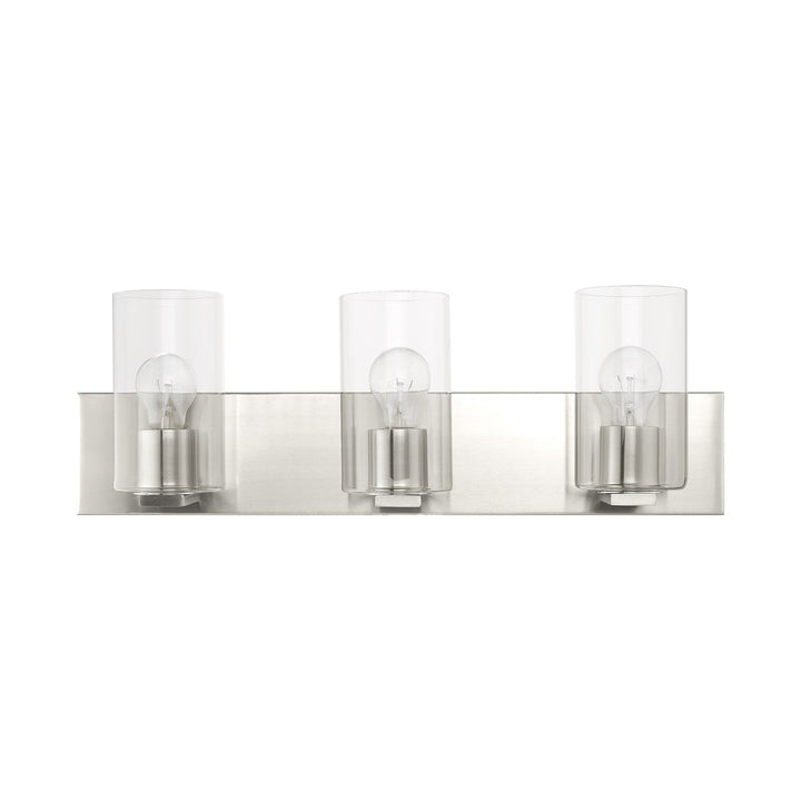 3 Light Brushed Nickel Bath Vanity