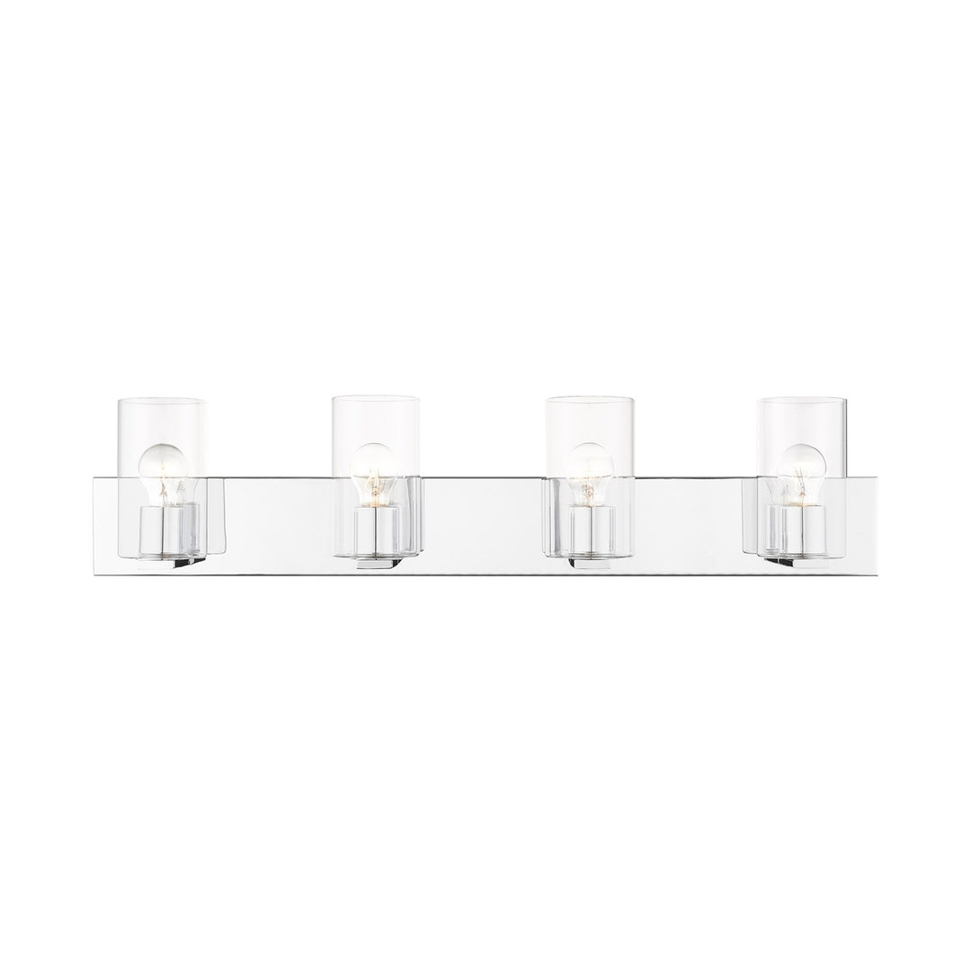 4 Light Polished Chrome Bath Vanity by Livex Lighting