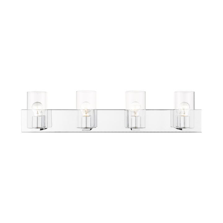 4 Light Polished Chrome Bath Vanity by Livex Lighting