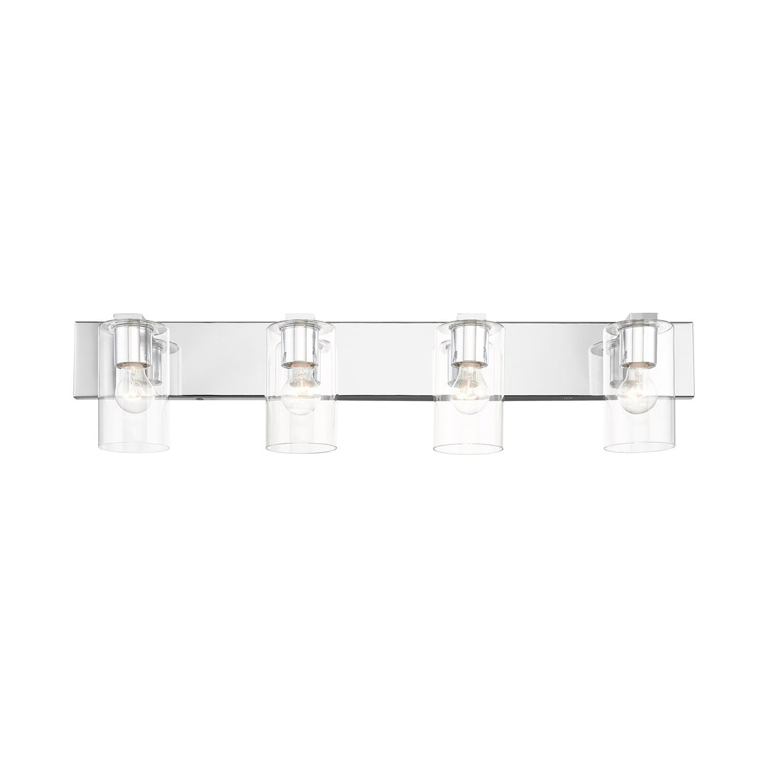 4 Light Polished Chrome Bath Vanity
