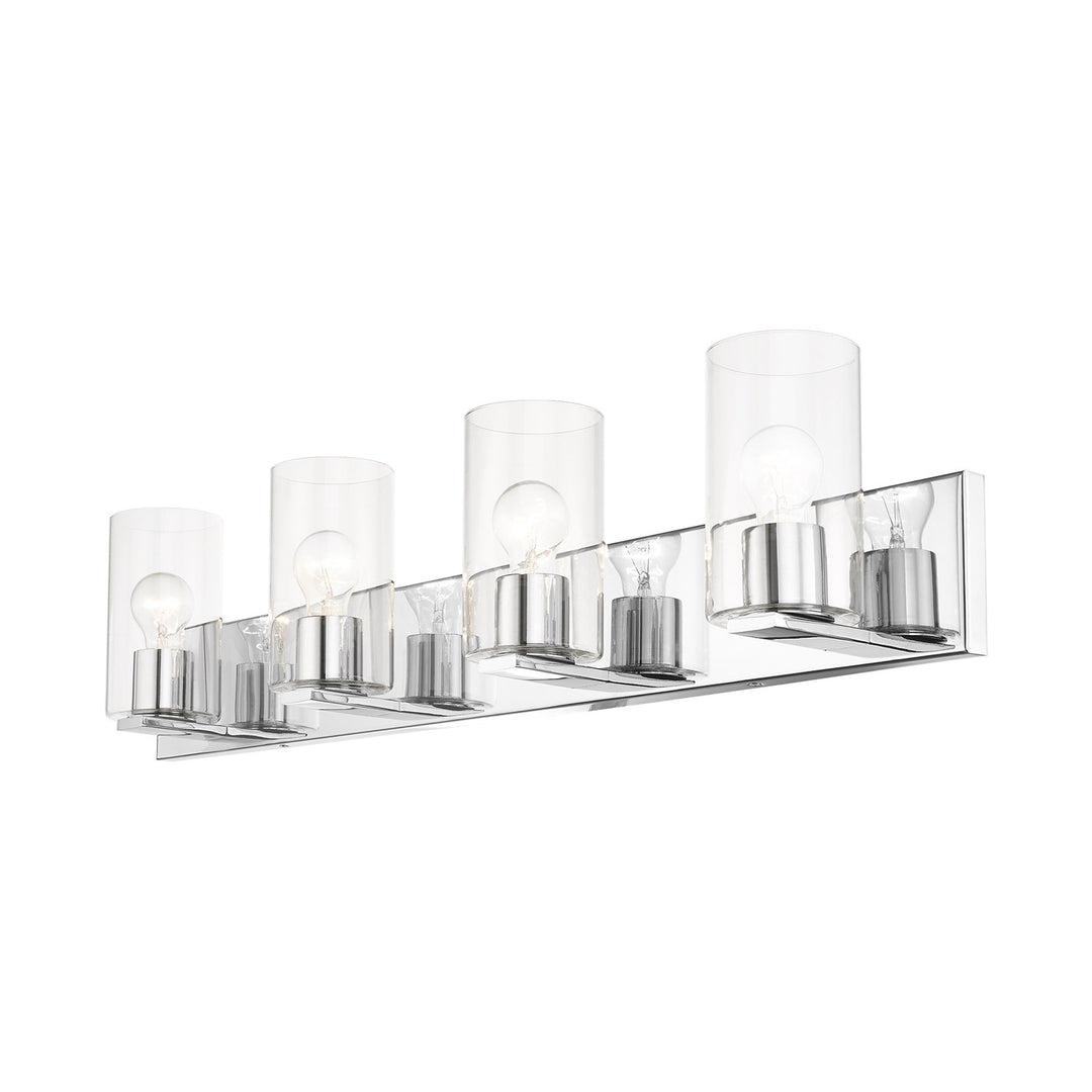 4 Light Polished Chrome Bath Vanity