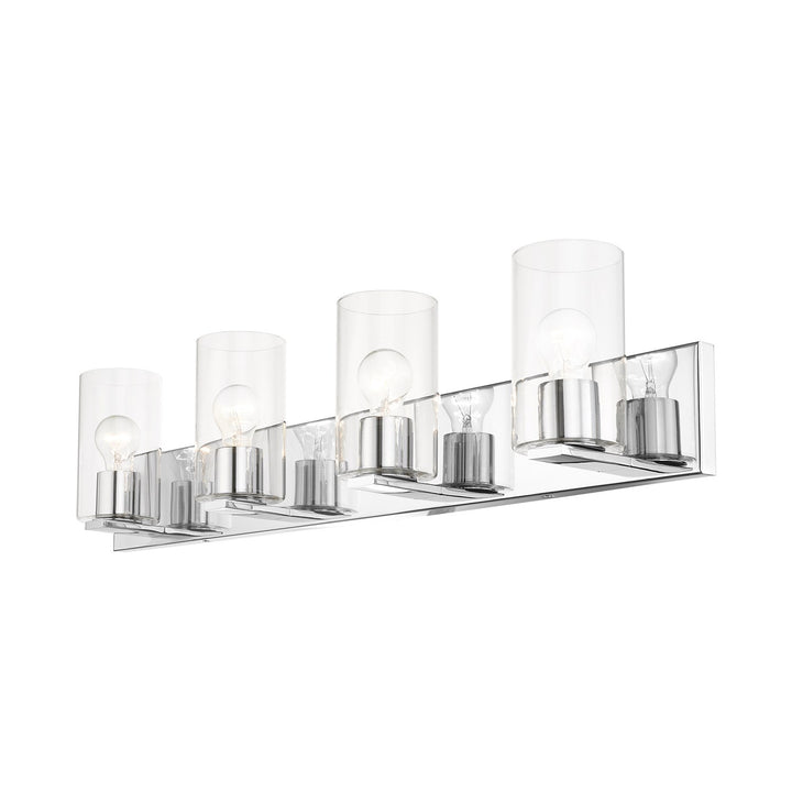 4 Light Polished Chrome Bath Vanity