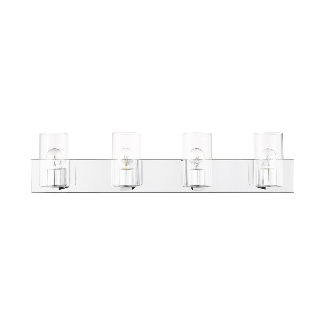4 Light Polished Chrome Bath Vanity