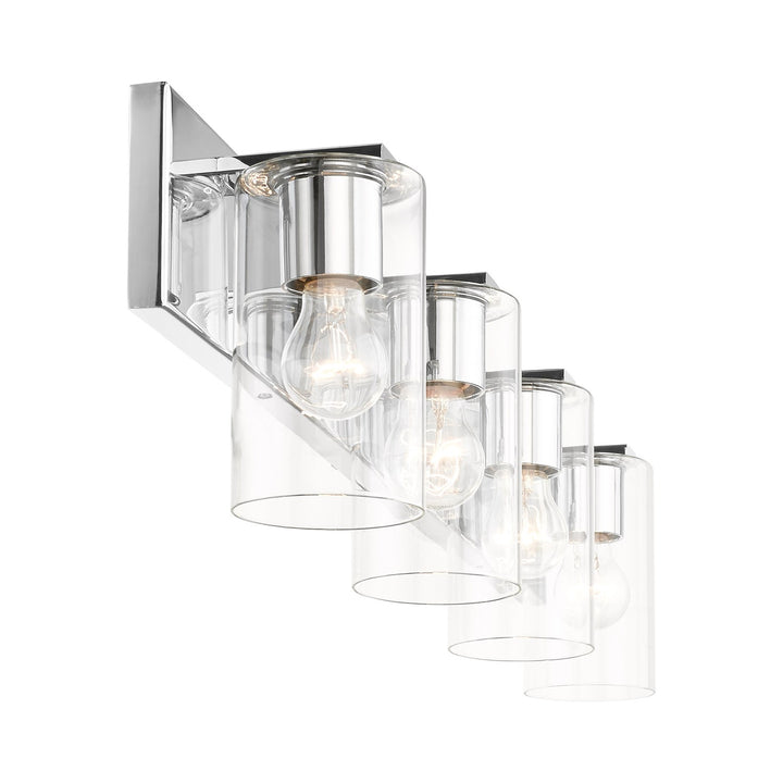 4 Light Polished Chrome Bath Vanity