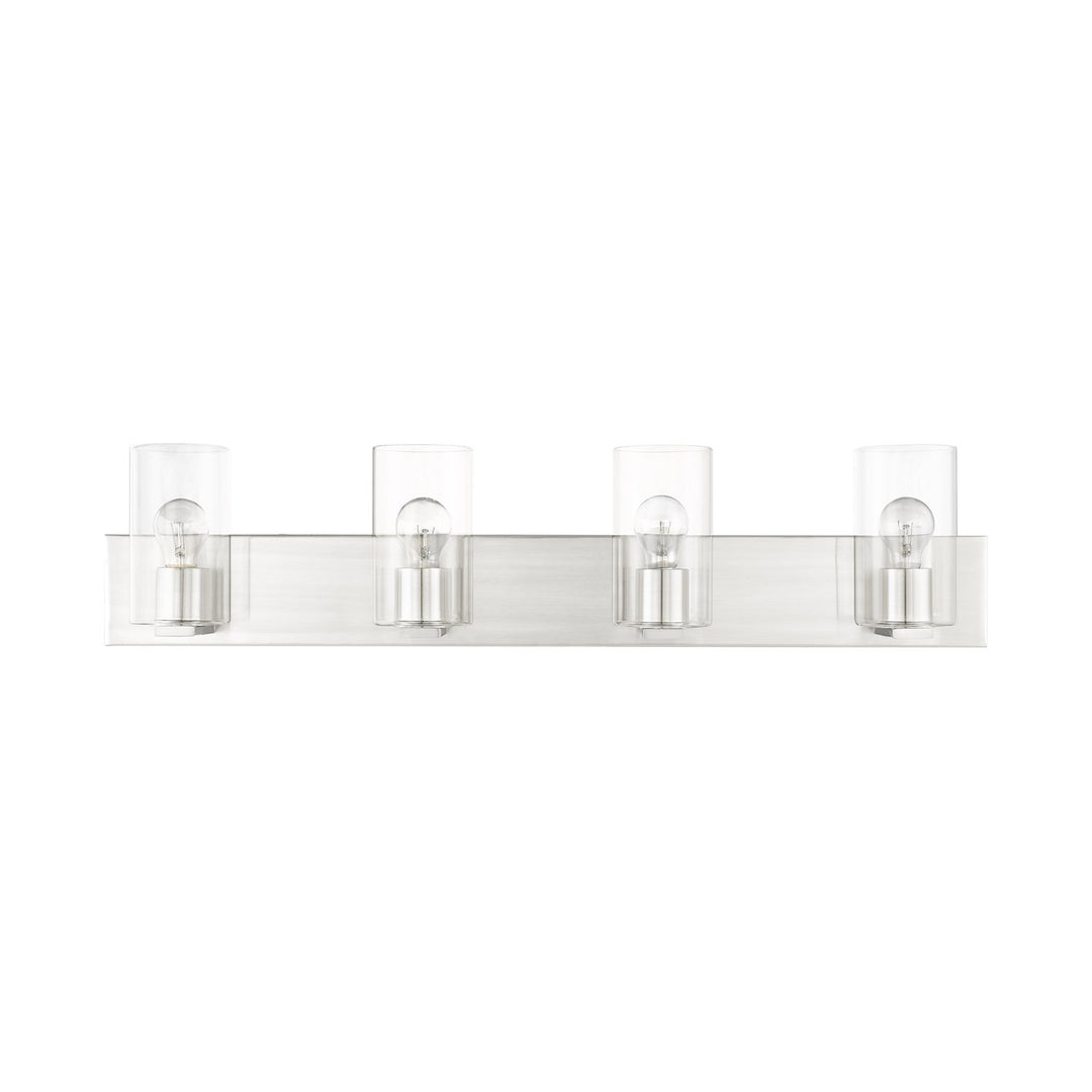 4 Light Brushed Nickel Bath Vanity