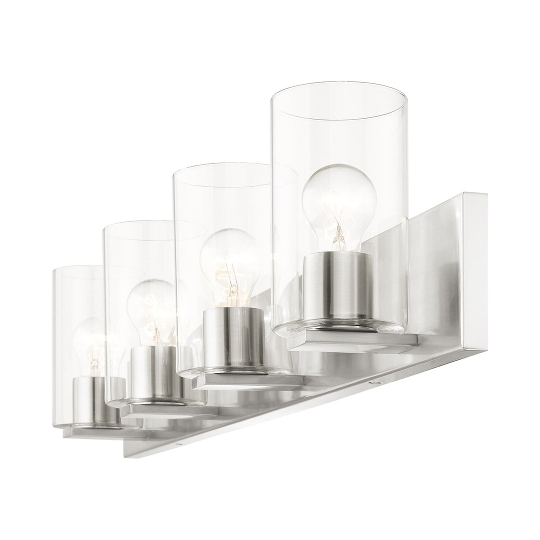 4 Light Brushed Nickel Bath Vanity