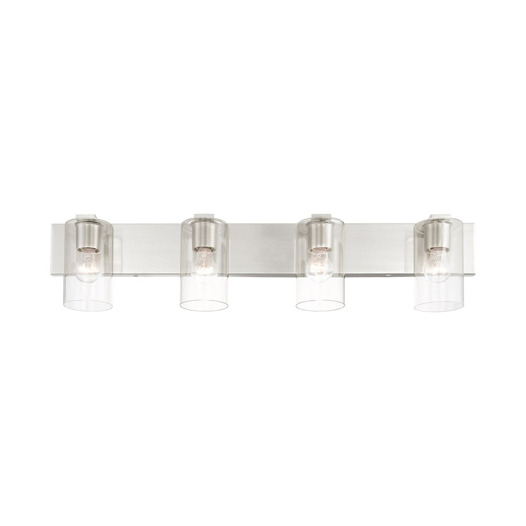 4 Light Brushed Nickel Bath Vanity