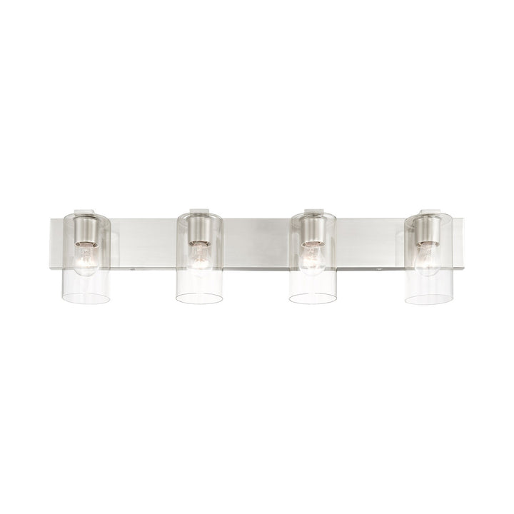 4 Light Brushed Nickel Bath Vanity