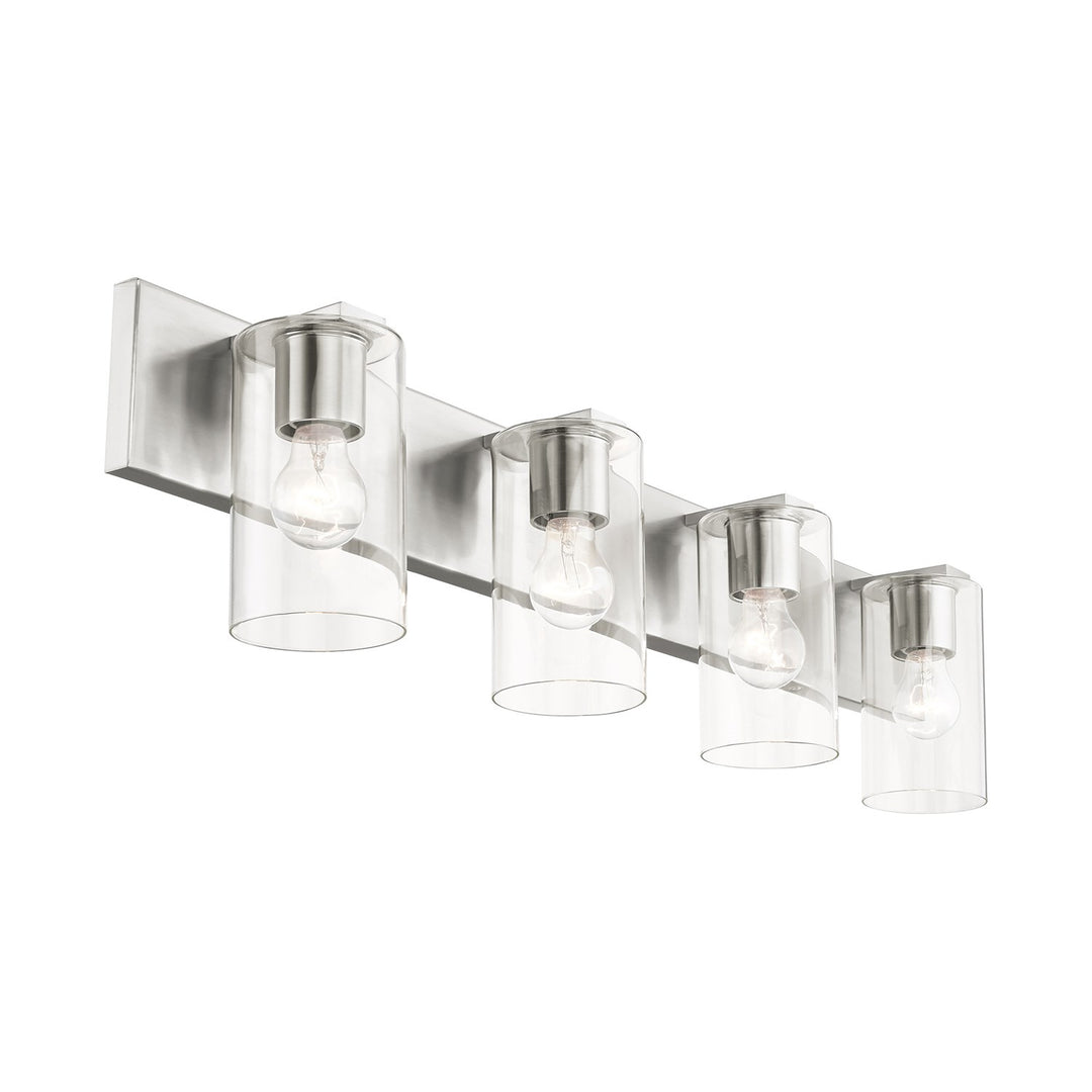 4 Light Brushed Nickel Bath Vanity